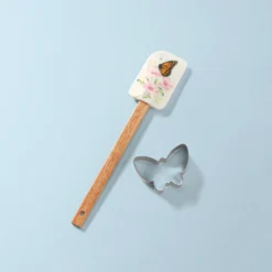 Lenox Butterfly Meadow Spatula & Cookie Cutter Set - Elegant Kitchen Tools