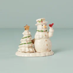 Lenox Snowman Salt & Pepper Shakers - Festive Dinnerware Set