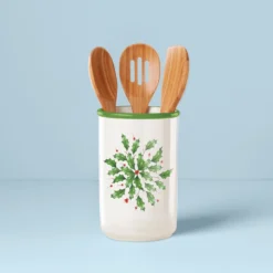 Lenox Holiday Utensil Holder Set - Festive Kitchen Accessory