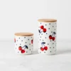 Kate Spade Vintage Cherry Dot 2-Piece Kitchen Canister Set - Stylish Storage Solution -lenox Sales Store 893168 w10