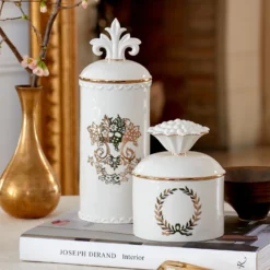 Lenox Autumn Studio Large Canister - Elegant Kitchen Storage Solution -lenox Sales Store 893266 w11