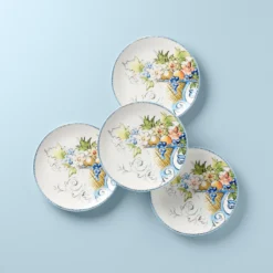 Lenox Autumn Studio 4-Piece Accent Plate Set - Elegant Dinnerware for Every Occasion