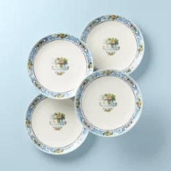 Lenox Autumn Studio 4-Piece Dinner Plate Set - Elegant Dinnerware for Everyday Use