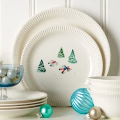 Lenox Profile Snow Day 4-Piece Accent Plate Set – Elegant Dinnerware for Every Occasion -lenox Sales Store 893506 893508 LHOL 21 FEA 1