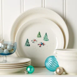 Lenox Profile Snow Day 4-Piece Dinner Plate Set - Elegant Dinnerware for Every Occasion -lenox Sales Store 893508 w11