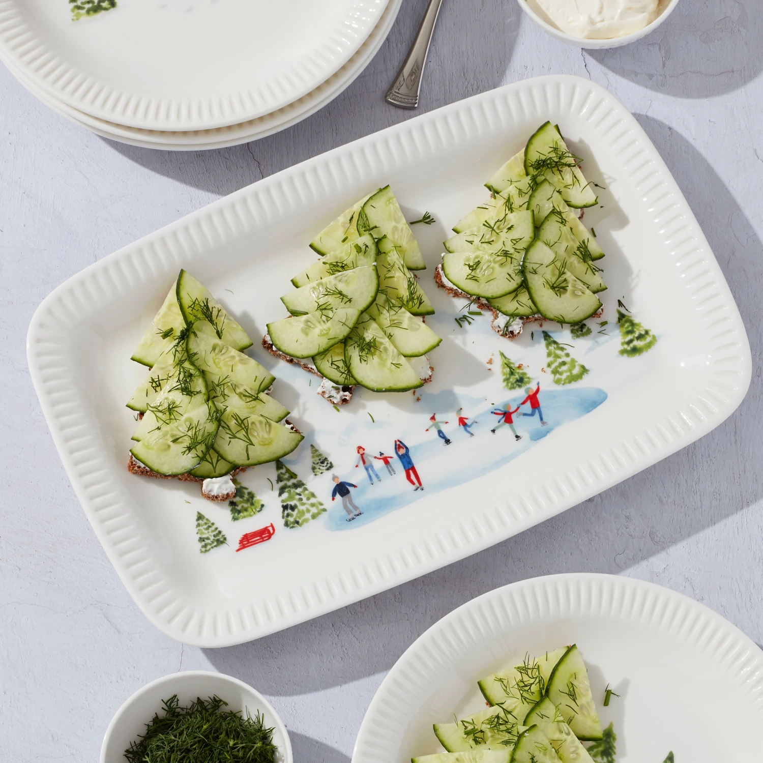 Lenox Profile Snow Day Platter - Elegant Dinnerware for Festive Gatherings 8 Lenox Profile Snow Day Platter - Elegant Dinnerware for Festive Gatherings - Image 6