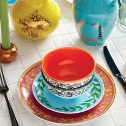 Lenox LX Remix Assorted 4-Piece Accent Plate Set | Stylish Dinnerware for Modern Tables -lenox Sales Store 893639 893641 893645 893646 893647 893677 LNP F22 FEA 3