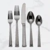 Lenox Cantwell 20-Piece Flatware Set - Stainless Steel Elegant Dining Utensils -lenox Sales Store 893648 w11