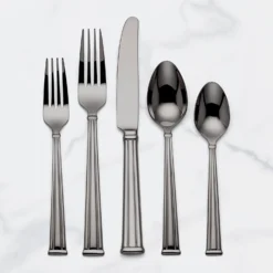 Lenox Cantwell 20-Piece Flatware Set - Stainless Steel Elegant Dining Utensils