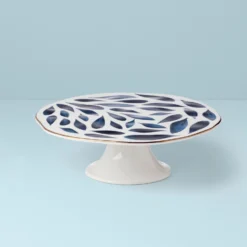 Lenox Blue Bay Cake Plate | Elegant Dinnerware for Special Occasions