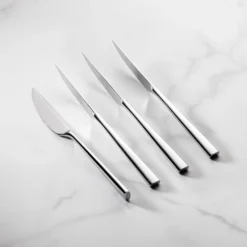 Kate Spade Malmo 4-Piece Steak Knife Set - Premium Stainless Steel Flatware for Elegant Dining