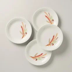 Lenox Profile Harvest 4-Piece Accent Plate Set – Elegant Dinnerware for Every Occasion