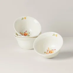 Lenox Profile Harvest 4-Piece All-Purpose Bowl Set - Elegant Dinnerware for Everyday Use