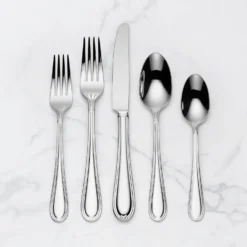 Lenox Ashbridge 80-Piece Flatware Set - Stainless Steel Flatware for Everyday Dining