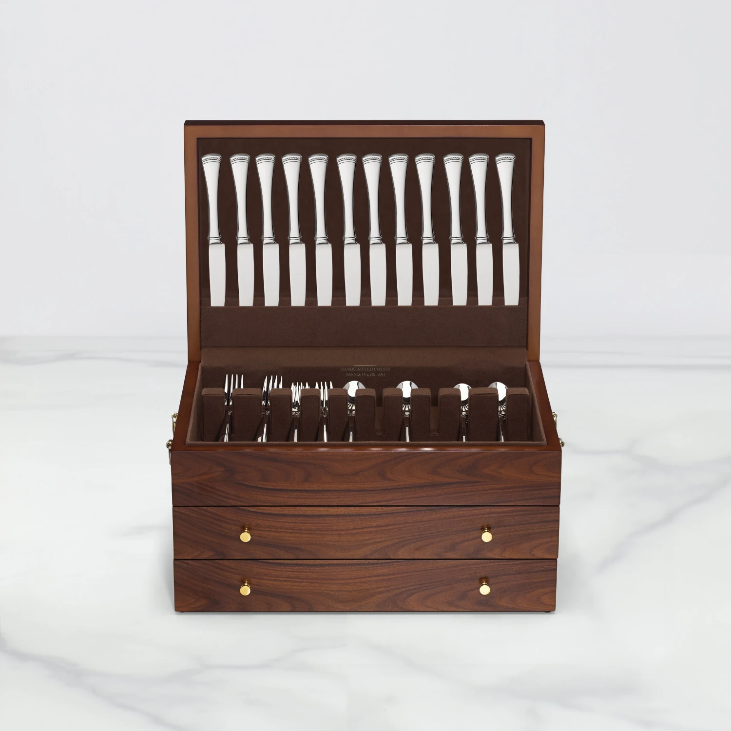 Lenox Rosewood Flatware Chest β Premium Storage for Flatware Sets 4 Lenox Rosewood Flatware Chest β Premium Storage for Flatware Sets - Image 2