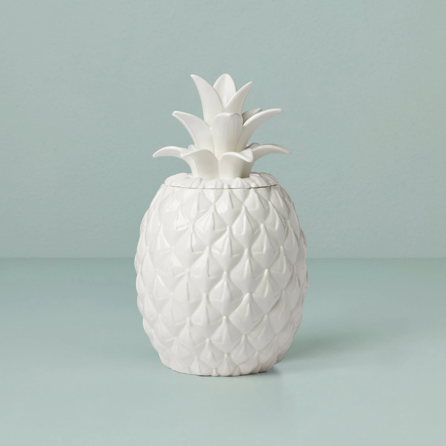 Lenox Wicker Creek Pineapple Cookie Jar - Elegant Dinnerware Storage 3 Lenox Wicker Creek Pineapple Cookie Jar - Elegant Dinnerware Storage