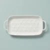 Lenox Wicker Creek Handled Tray - Elegant Dinnerware Serving Tray