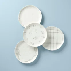 Lenox Oyster Bay Assorted Accent Plates, Set of 4 | Elegant Dinnerware