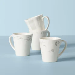 Lenox Oyster Bay Assorted Mugs, Set of 4 - Elegant Dinnerware Collection