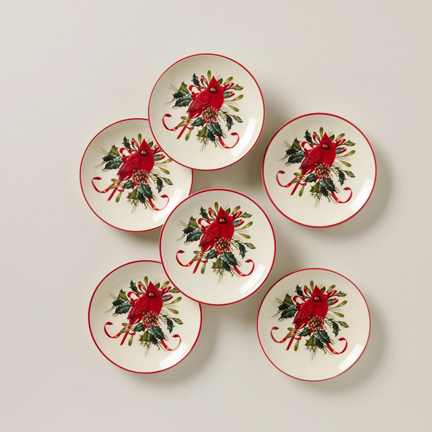 Lenox Winter Greetings Cardinal Party Plates, Set of 6 | Festive Dinnerware for Holiday Gatherings 3 Lenox Winter Greetings Cardinal Party Plates, Set of 6 | Festive Dinnerware for Holiday Gatherings
