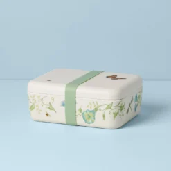 Lenox Butterfly Meadow Bamboo Bento Box - Eco-Friendly Lunch Container