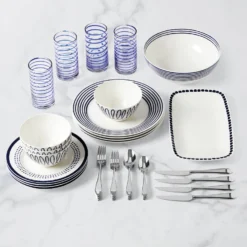Kate Spade Charlotte Street 38-Piece Dinnerware Set | Elegant Tableware Collection