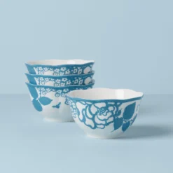 Lenox Butterfly Meadow Cottage 4-Piece Rice Bowls Set | Elegant Dinnerware -lenox Sales Store 894281 w10 7a644559 8470 465f 924c b6cbfded58cd