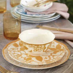 Lenox Butterfly Meadow Cottage 4-Piece Dinner Plates Set - Elegant Dinnerware for Everyday Use -lenox Sales Store 894334 894335 894337 894251 877880 LNP S22 FEA 1