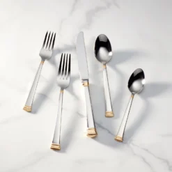 Lenox Eternal Gold 5-Piece Place Setting - Elegant Flatware for Fine Dining