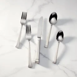 Lenox Eternal Frosted™ 5-piece Place Setting - Elegant Flatware for Modern Dining
